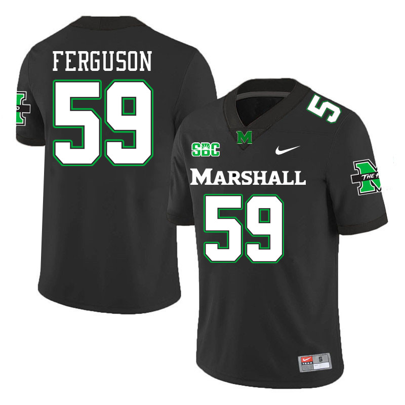 Marshall Thundering Herd #59 Evan Ferguson College Football Jerseys Stitched-Black Marshall Thundering Herd #59 Evan Ferguson College Football Jerseys Stitched-Black